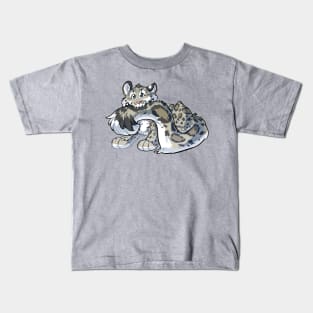 Snow Leopard Homph Kids T-Shirt